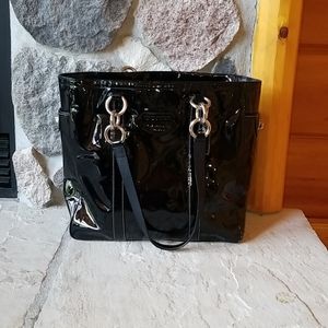 Coach patent leather black purse